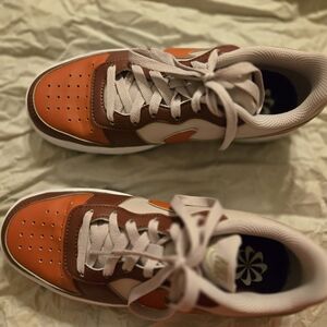 Nike Men's Low-Top Sneakers in Orange and Brown